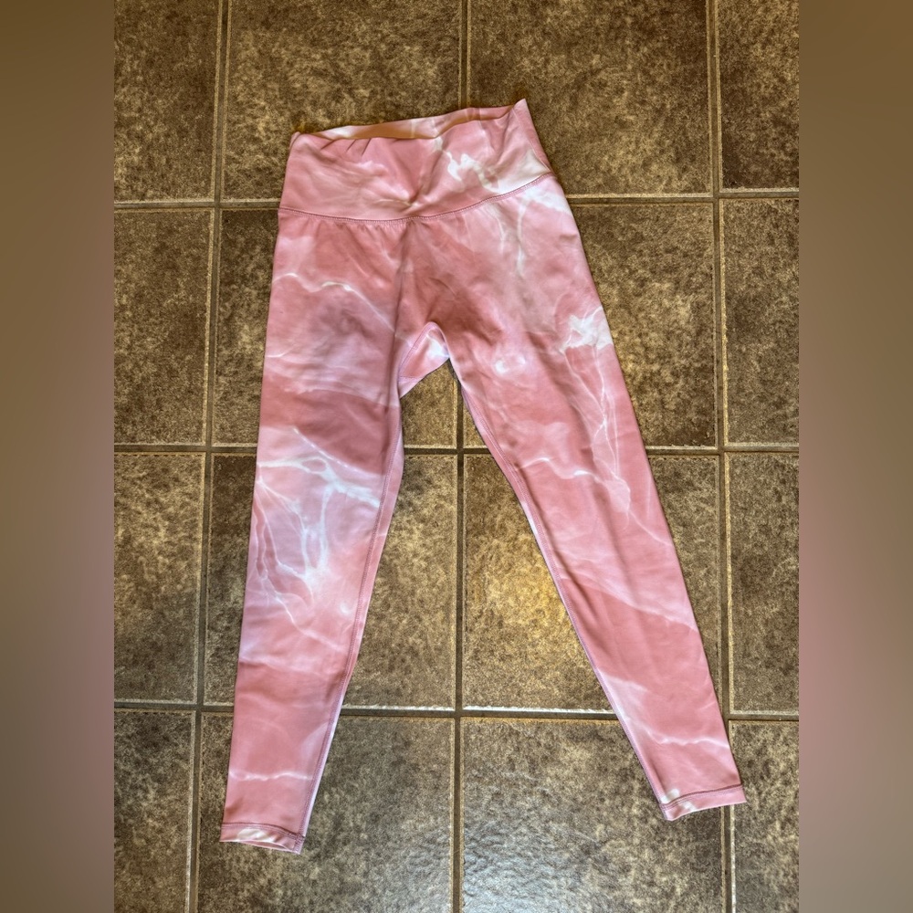 Buff Bunny Elysium Collection Pink Marble Leggings